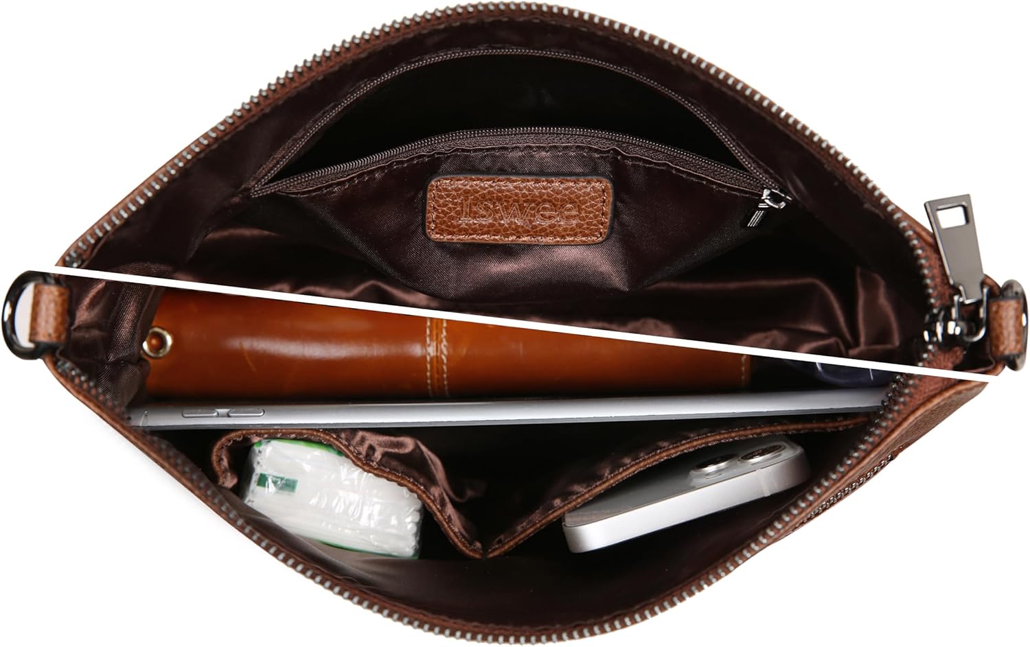 Iswee Crossbody Bag for Women Leather Purses Fashion Designer Handbags - Image 7