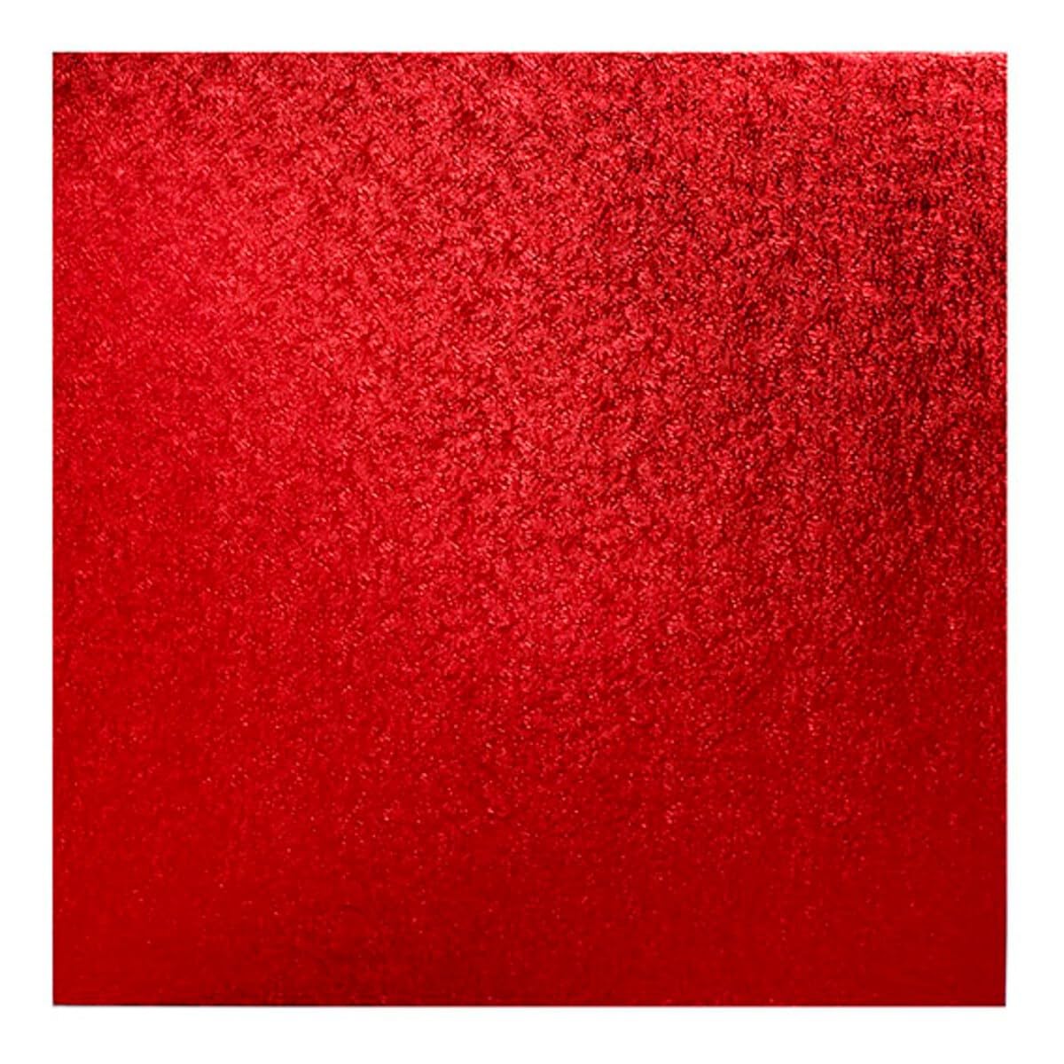 Culpitt White Rswd10 10'' (254Mm) Cake Board Square Red - 5 Pack