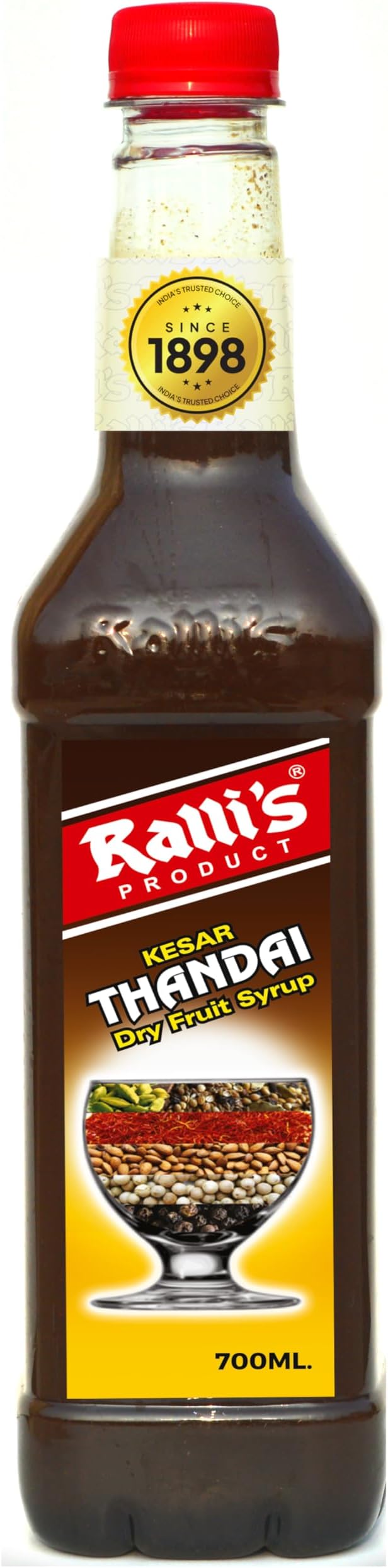 Ralli's Thandai Syrup 700ml: Authentic Blend for Festive Beverages & Desserts