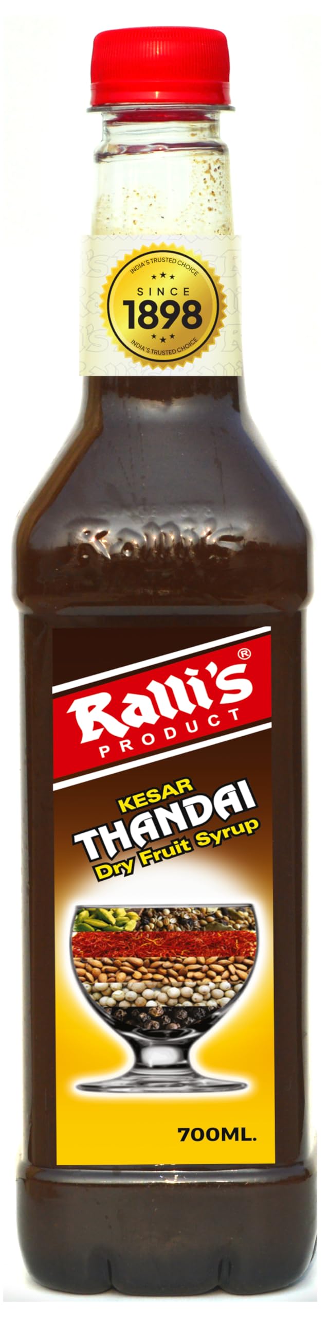 Ralli's Thandai Syrup 700ml: Authentic Blend for Festive Beverages & Desserts
