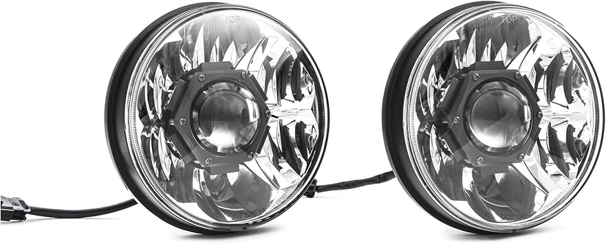 KC Hilites 7" Gravity LED Pro Headlights - 2-Headlights - 40W Driving Beam, compatible with Jeep Wrangler JL / Gladiator JT
