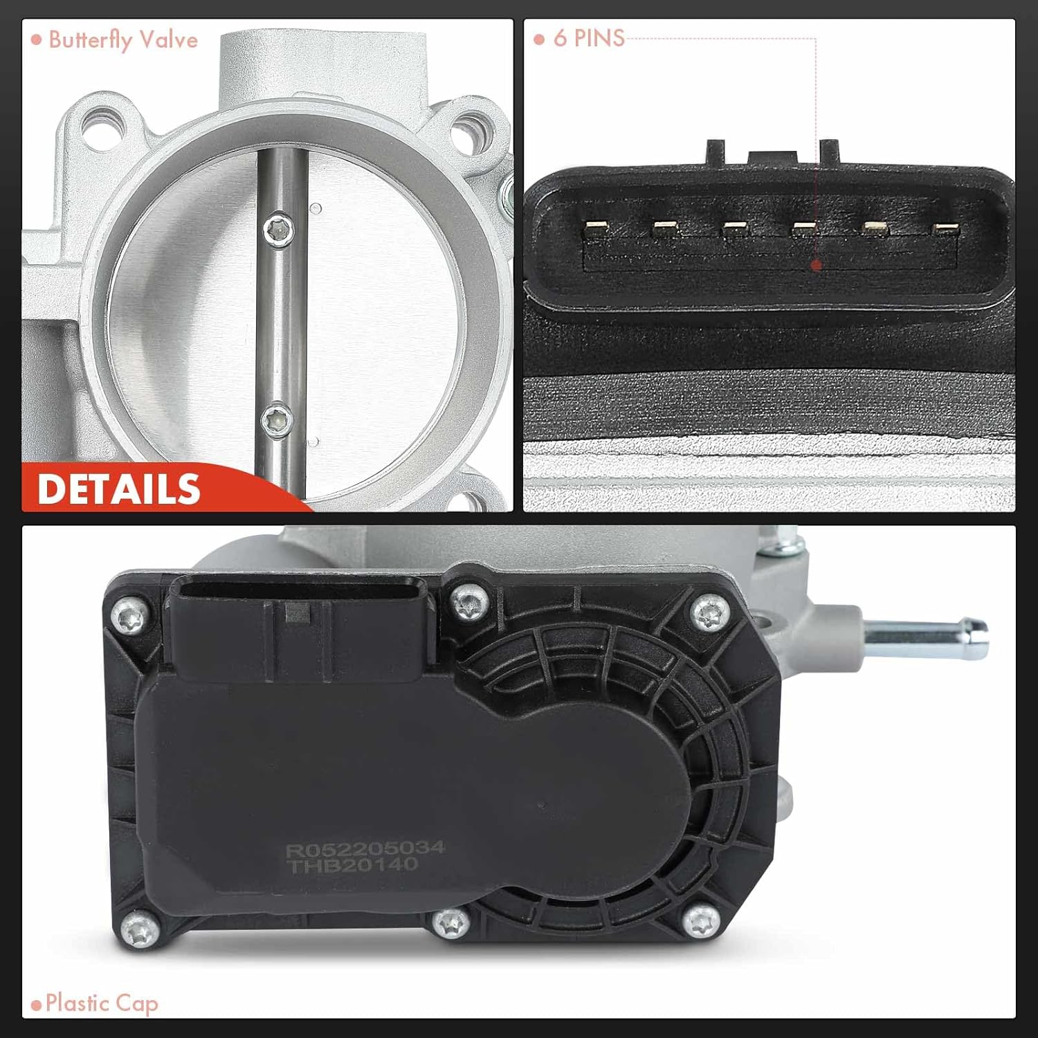 A-Premium Electronic Throttle Body Compatible with Toyota Camry 2010-2017, Highlander RAV4 2009-2018, Sienna 2011-2013, Venza & Scion tC 2011-2016, L4 2.5 2.7L