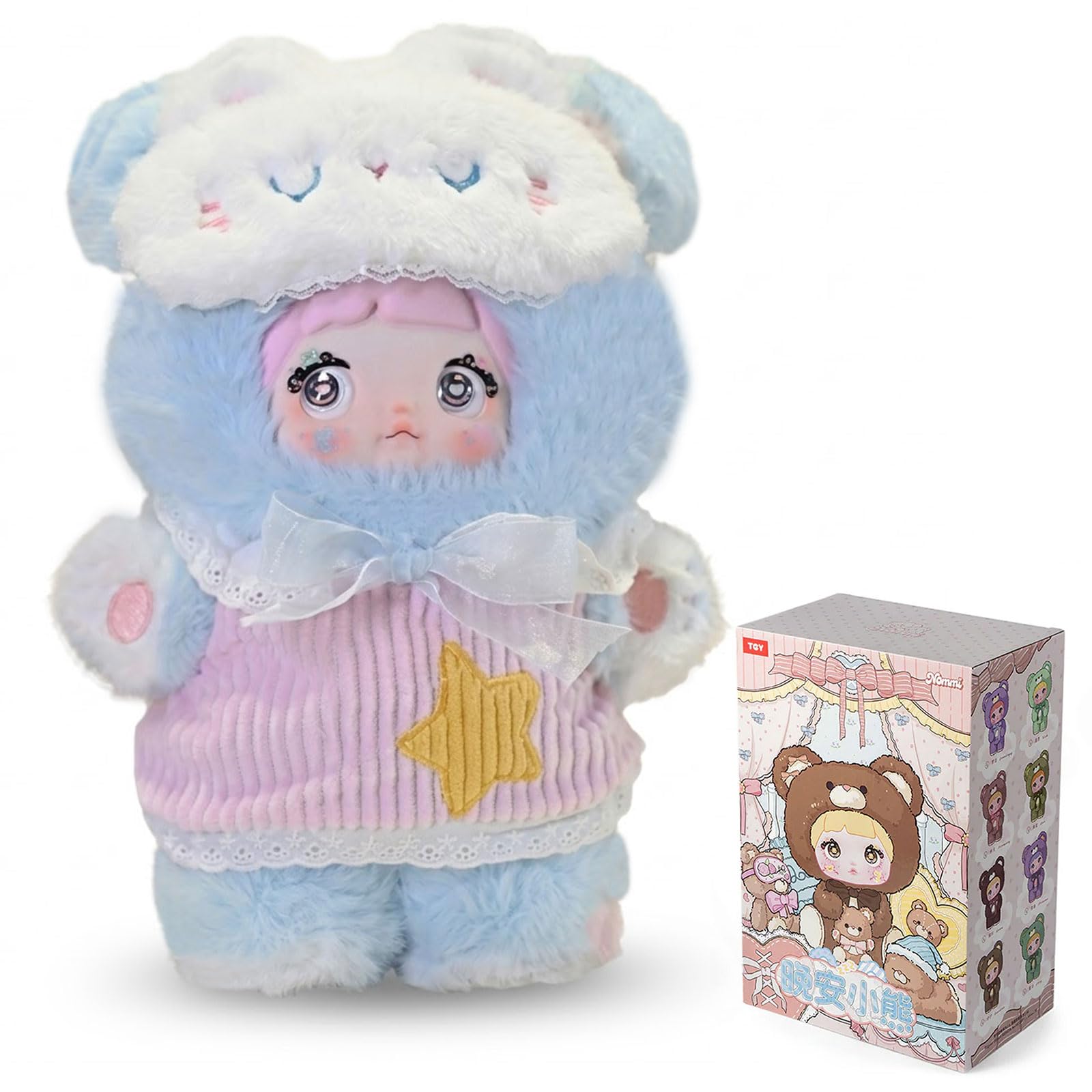 Amazon.com: Nommi Blind Box Plush Figures Large, Cute Vinyl Face