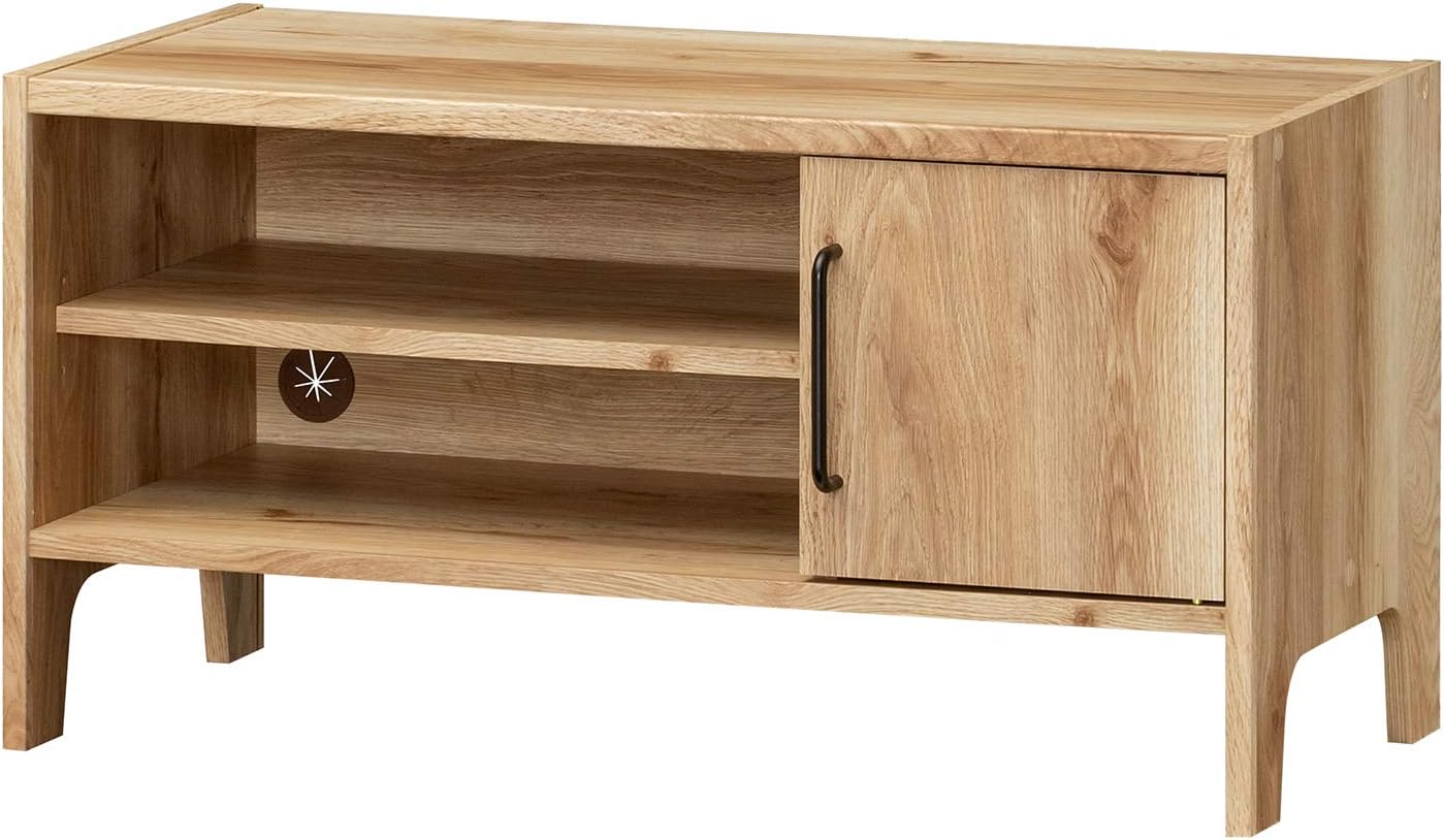 白井産業 テレビ 台 ローボード 32V 型 対応 ナチュラルブラウン