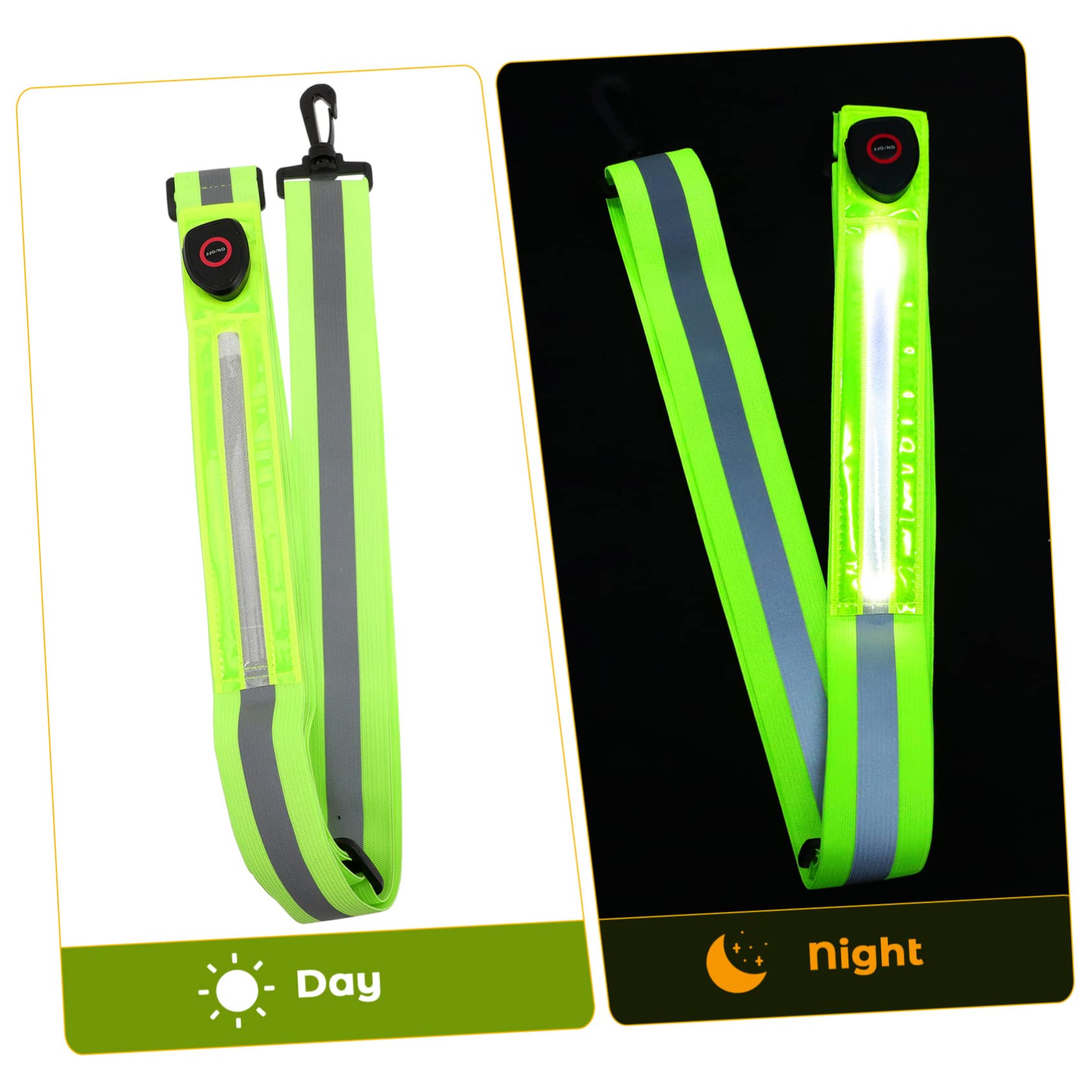 INOOMP 2pezzi Riflettente Regolabile per Ricaricabile Accessorio per attività Outdoor visibilità per Sportivi e Camminatori