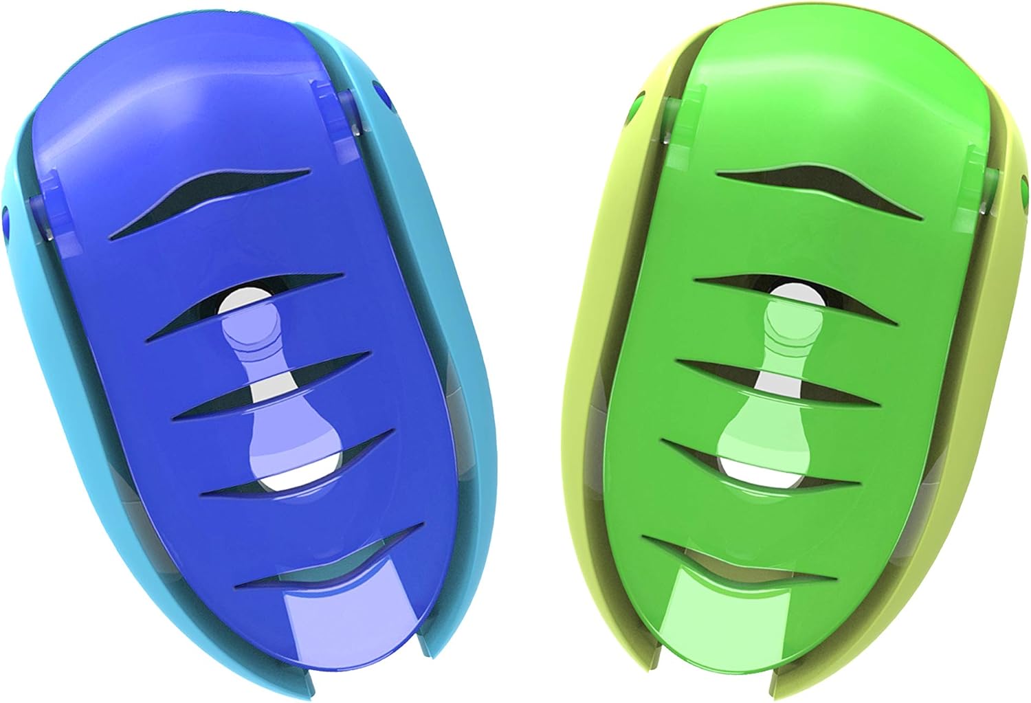 Flippit Toothbrush Holder/Cover with Suction Cup for a Clean, Ventilated Toothbrush, Set of 2, Colors May Vary : Home & Kitchen