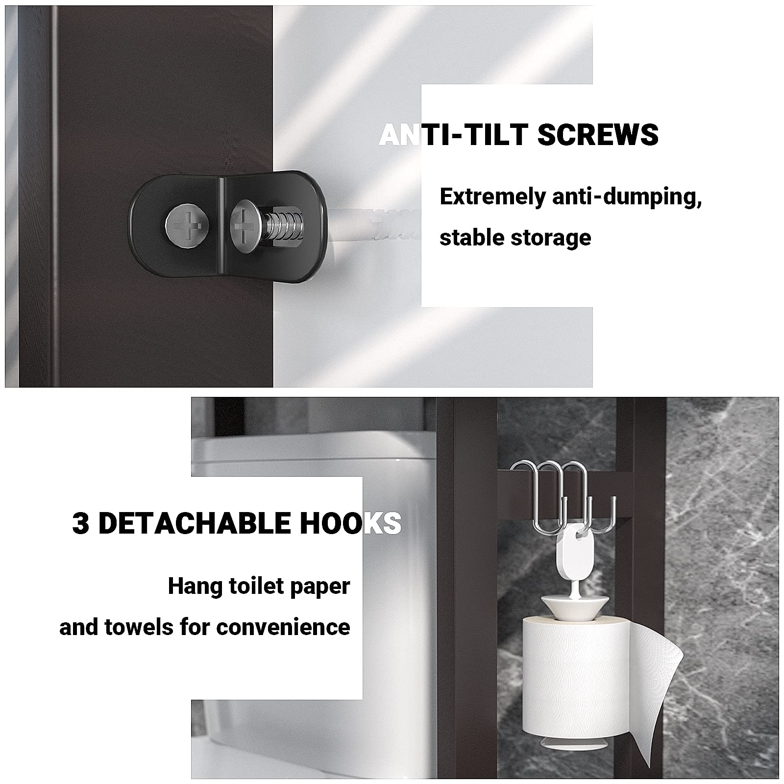 Buy Homykic Over The Toilet Storage, Bamboo 3Tier OverTheToilet