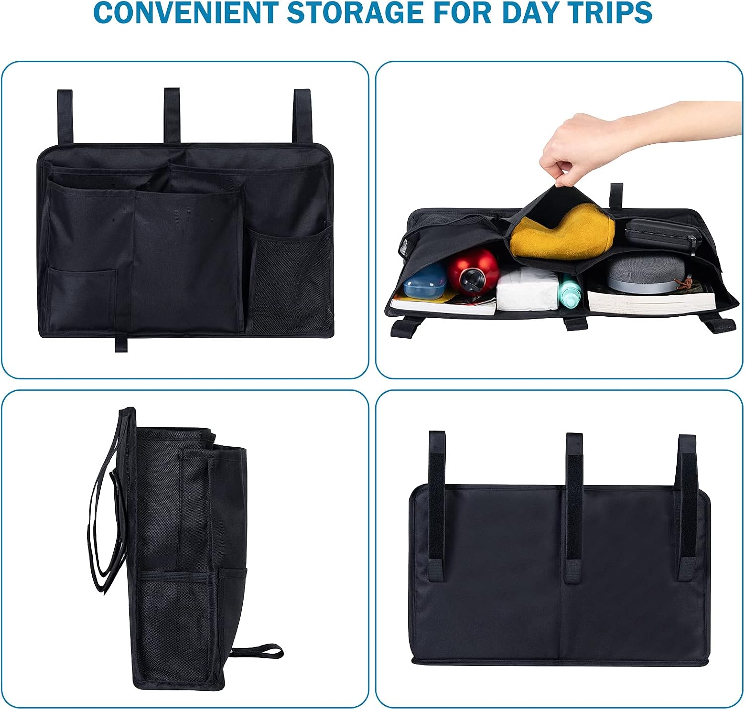 HEINSY Wheelchair Bag-Mobility Aid Package-Great for Electric Wheelchairs, Electric Scooter, Walker Accessories, Lightweight Nurse Bag and Organizer for Medical Chairs : Health & Household