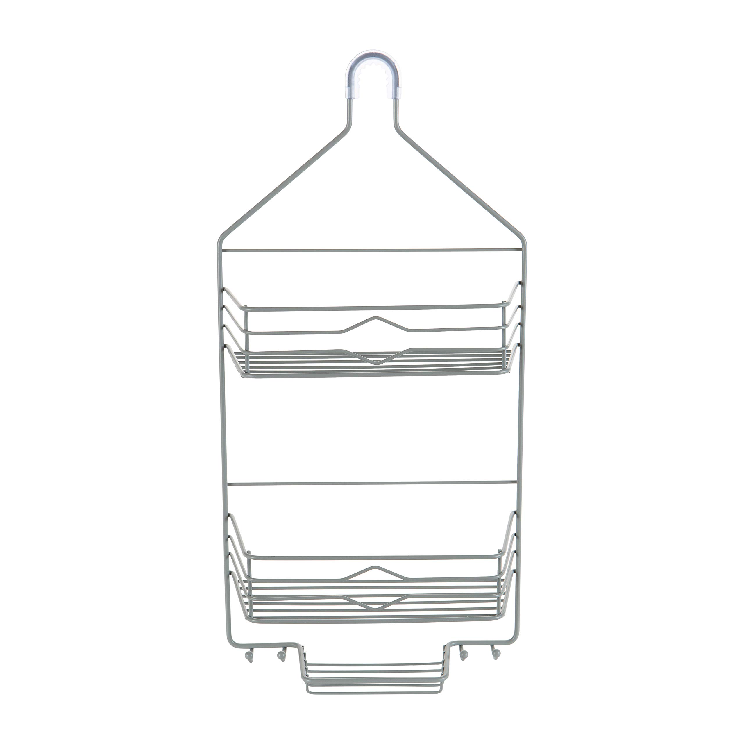 Bath Bliss Aztec Hanging Shower Caddy Bathroom Storage Organization Shower Head Hang Holds Large Bottles Accessory Hooks Suction