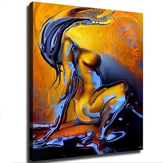 Sex Erotic Mature Nude Women Sensual Modern Art Oil Painting Original Erotic Art Sex Wall Art Bedroom Decor Sex Art Gift for Her Female Nude (08x12inch-No Framed)