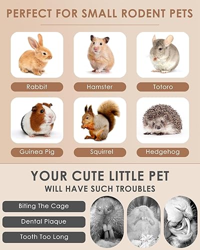 Miniatura 7 de Bissap 22 palitos masticables de conejo, mezcla natural de heno Timothy, rosa, Dahlberg, margarita y no me olvides, juguetes para masticar