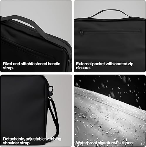 Miniatura 4 de RAINS Bolsa para laptop, mochila, ideal para el trabajo y la universidad, modelos que soportan de 13 a 16 pulgadas
