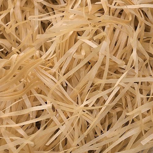 Amosfun Papel Raffia Llenado Triturado Favor De La Boda Embalaje Papel Hierba Cesta Rellenos Presente Envoltura Decoraciones