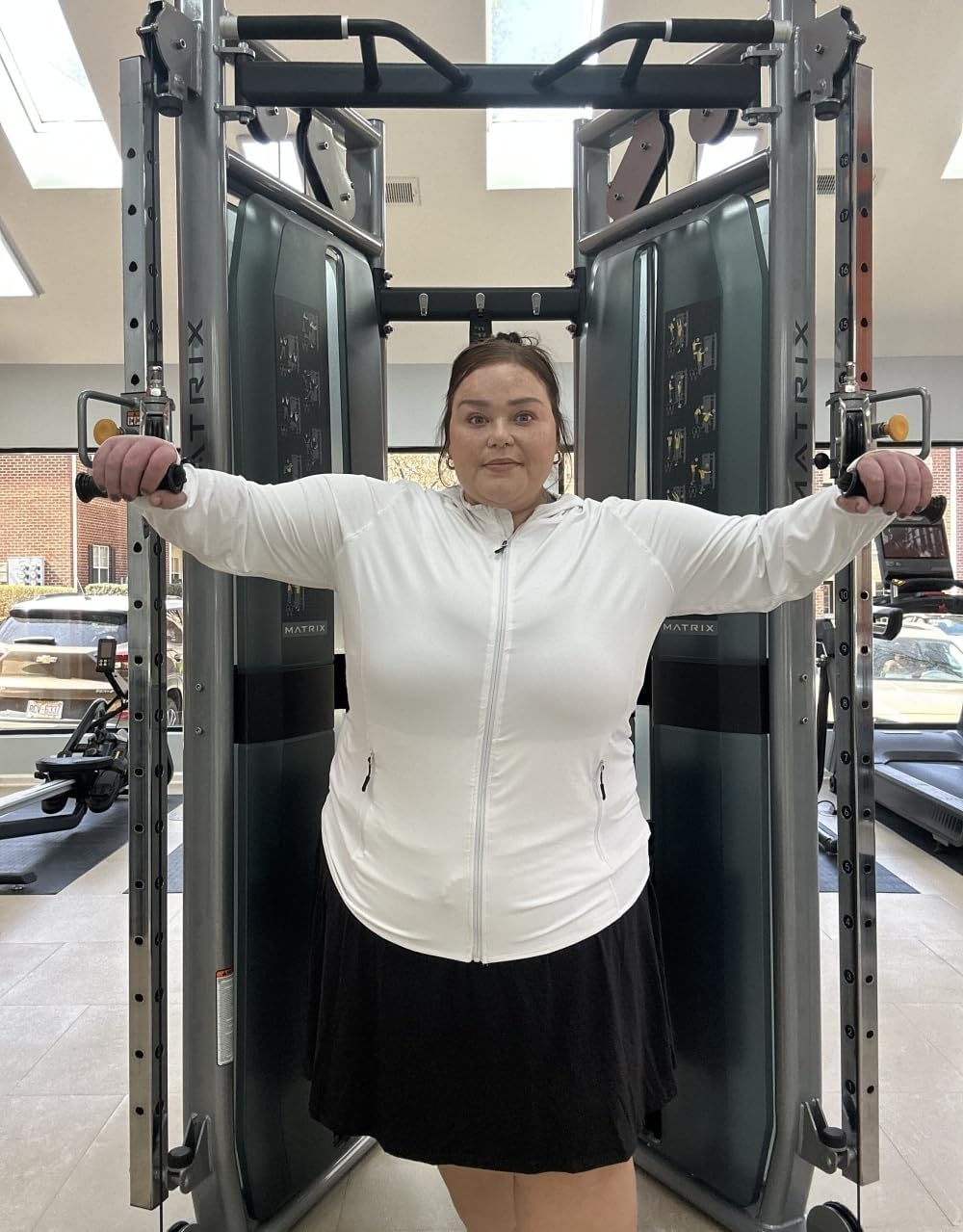 COOTRY Womens Plus Size Workout Jackets Full Zip Up Lightweight Athletic Running Hoodies with Thumb Holes - Image 3