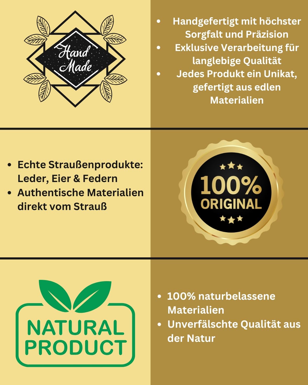 10 Straußeneier aus Südafrika - 1A Qualität - Straußenei - Größe ca. 13-15cm - naturbelassen, entleert, ausgeblasen und gereinigt