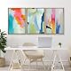 MUDECOR Framed Canvas Print Wall Art Colorful Abstract Prints Minimalist Modern Wall Art Preppy Room Decor for Bedroom - 16"x24"x3 Natural Product Image 4