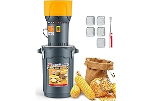 Moongiantgo Feed Grinder with 25L Bucket Capacity Electric for Dry Cereals Grains and Corn