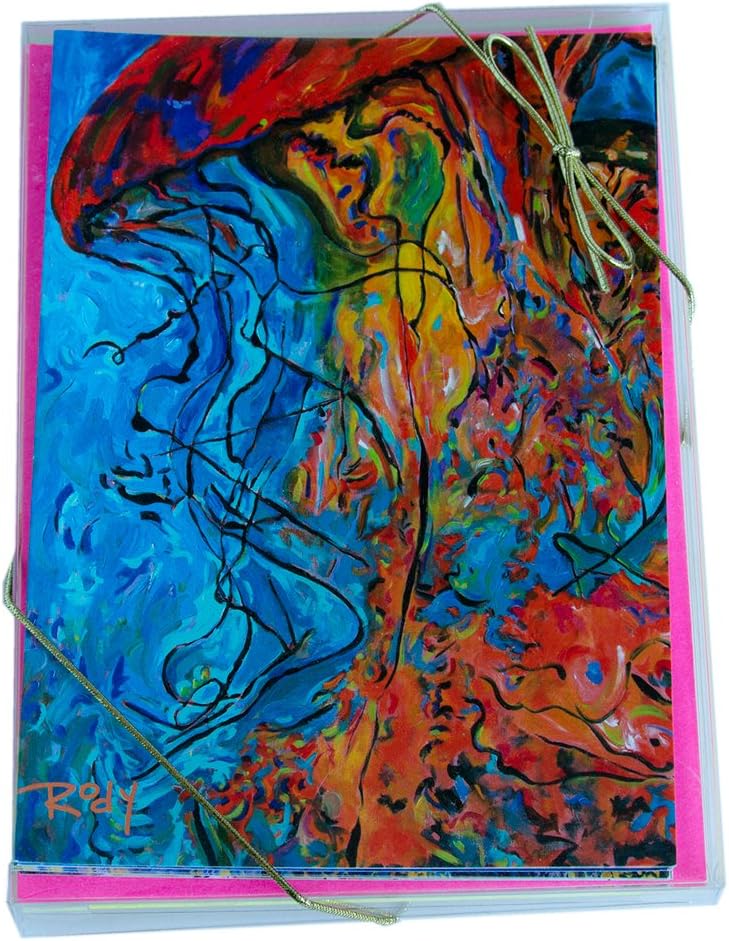 Kim Rody Creations Note Card Collections - Oceans - Tangled Up Series, 8 pack