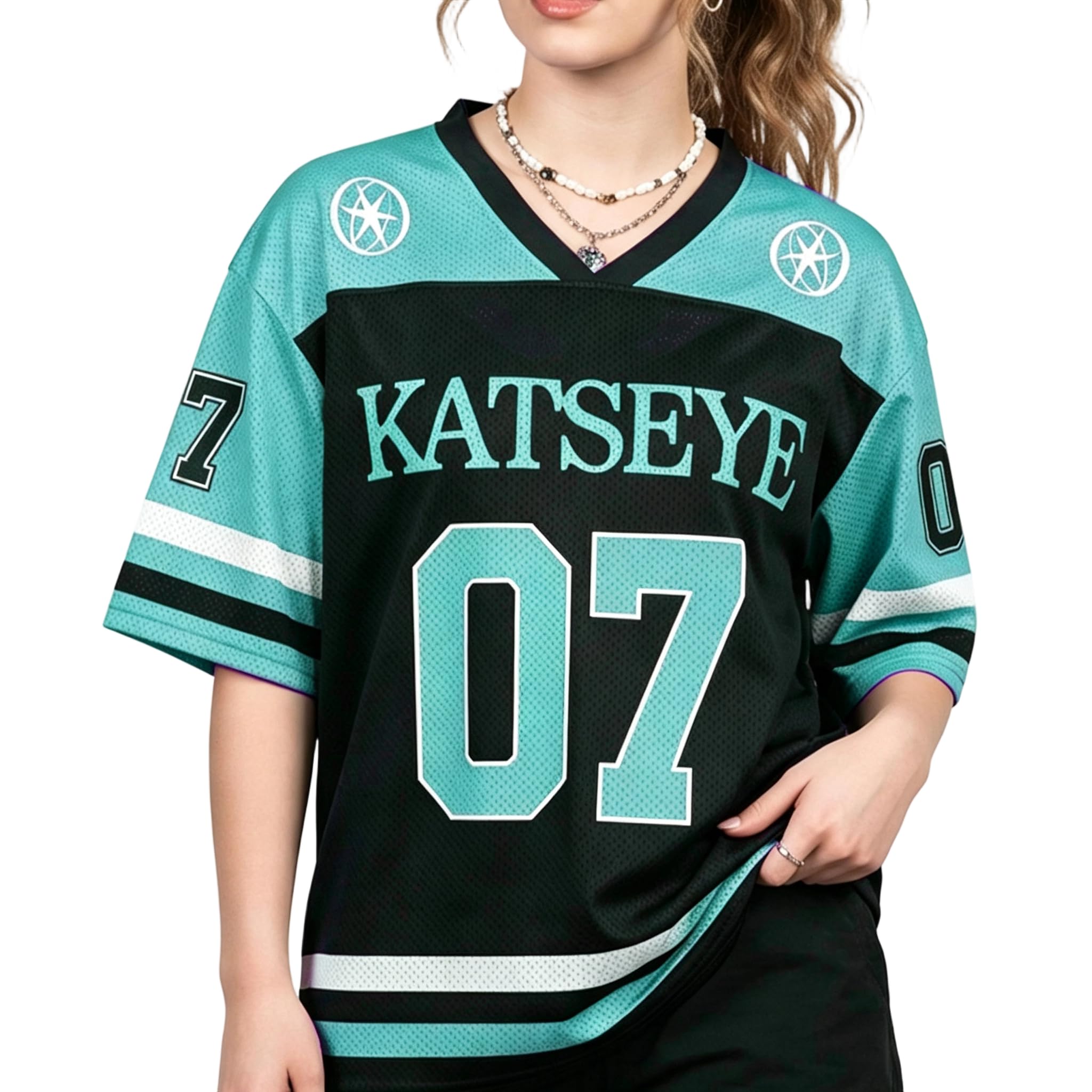 Katseye Tshirt The Wildworld Tour Jersey V-Neck Tee Concert Streetwear Tops