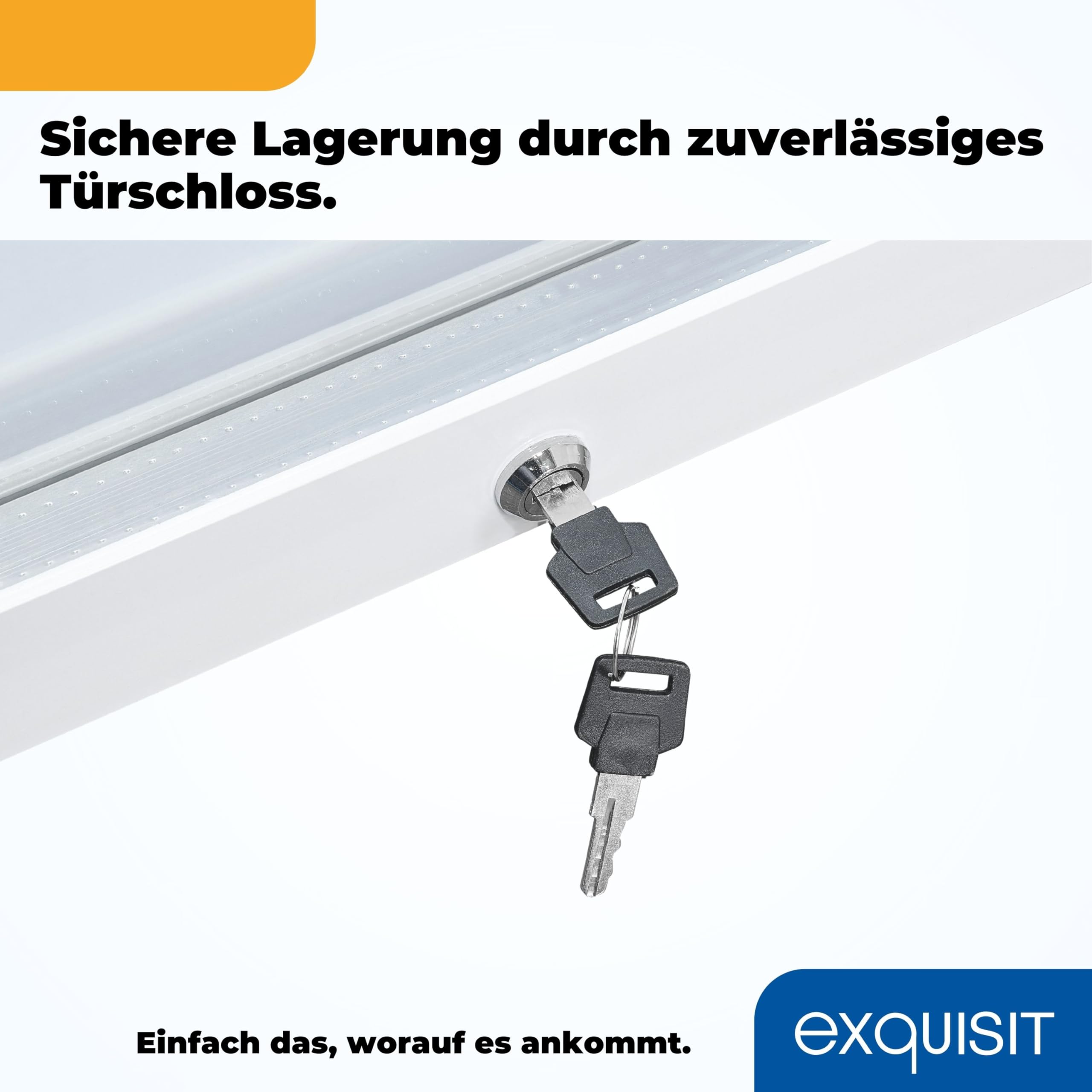 Exquisit Glastürkühlschrank GKS120-GT-160C weiss 118 L Türschloss Standgerät