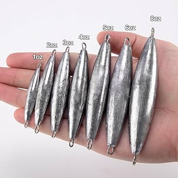 Amazon | Dr.Fish インライン トローリング シンカー 魚雷釣り 錘 鉛