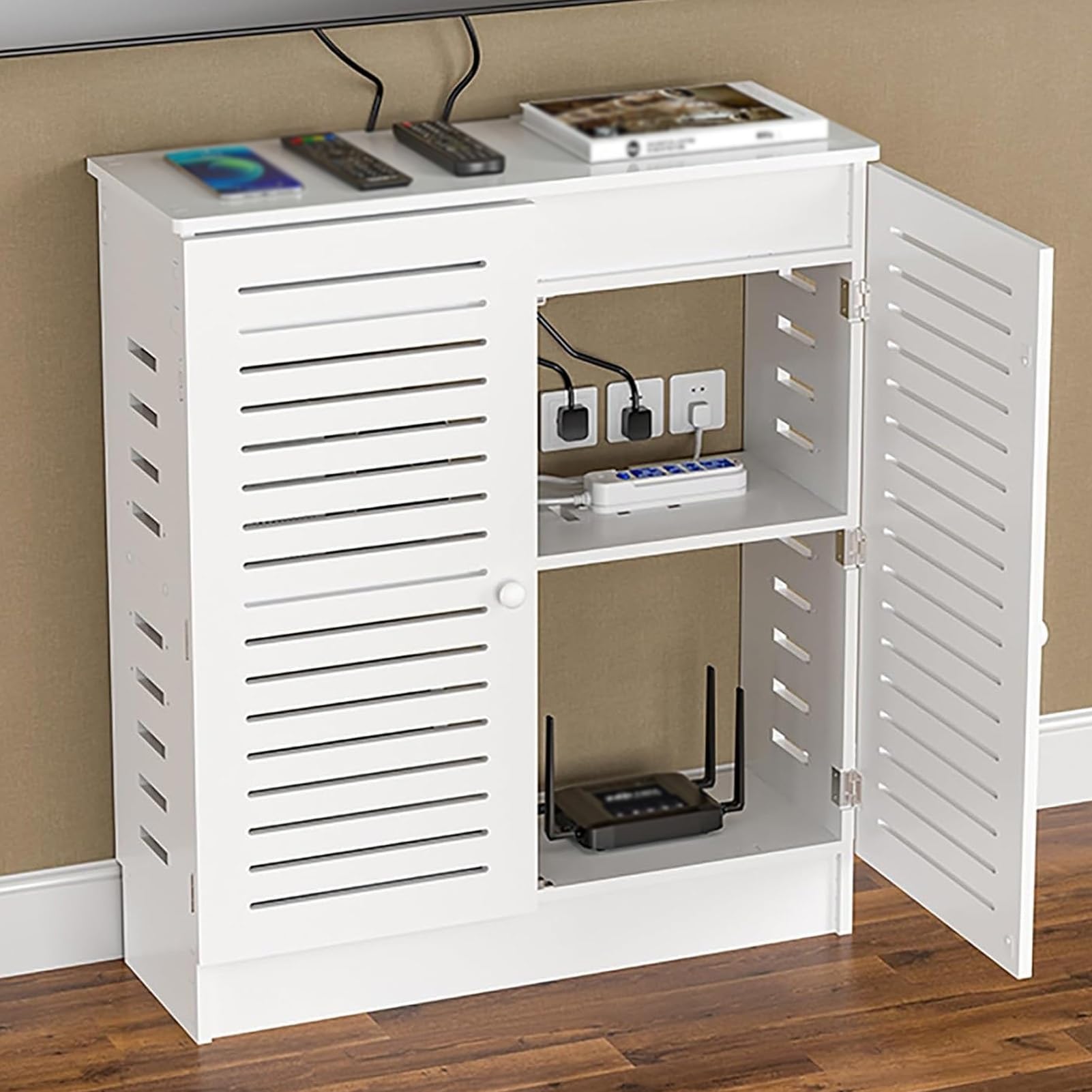 Étagère moderne pour routeur pour ordonner le salon de la maison