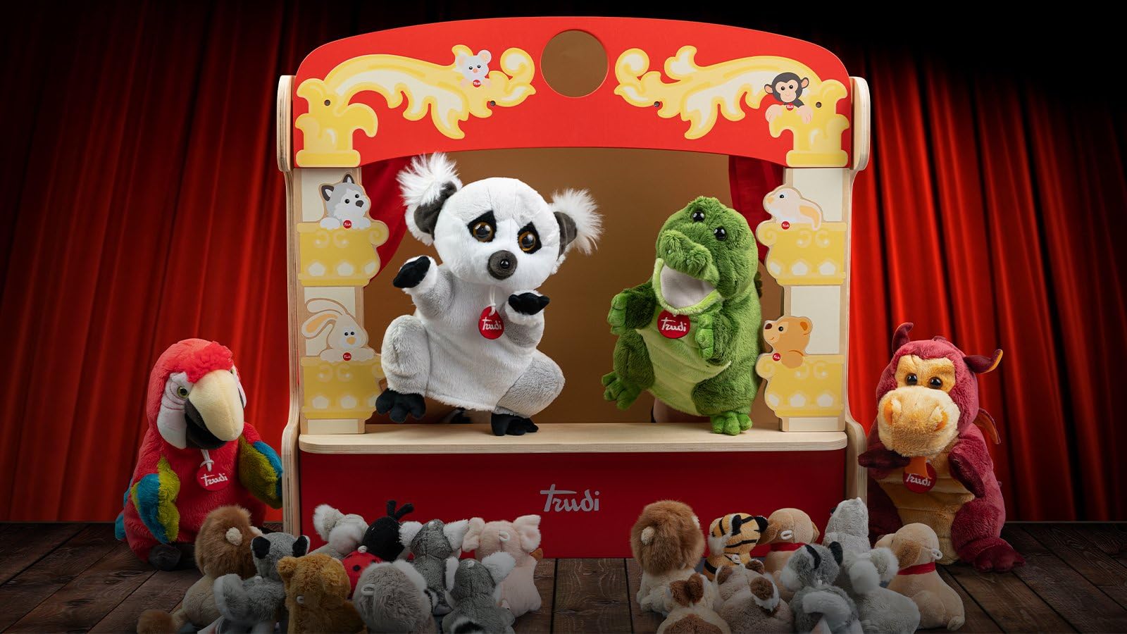 Trudi Marionnette zèbre Marionnettes et marionnettes en Peluche pour Le théâtre Jeu pour Les Enfants. Racontez et créez des Histoires. | 17x29x18cm S | Puppets | modèle 29309
