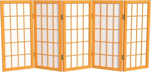 Biombo portátil simple de 2 pies Biombo diseño Shoji clásico diseño japonés 4 anchuras 6 colores Madera Honey Biombo portátil simple de 2 pies Biombo diseño Shoji clásico diseño japonés 4 anchuras 6 colores Madera Honey