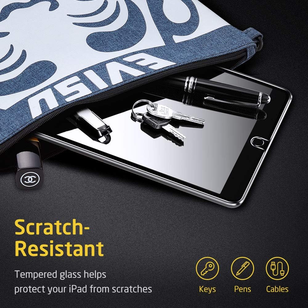 ESR Screen Protector Compatible with iPad 9th Gen (2021)/iPad 8th Gen (2020)/iPad 7th Gen (2019), Scratch-Resistant 9H Hardness HD Clear Premium Tempered Glass, Includes Installation Frame, 1 Pack