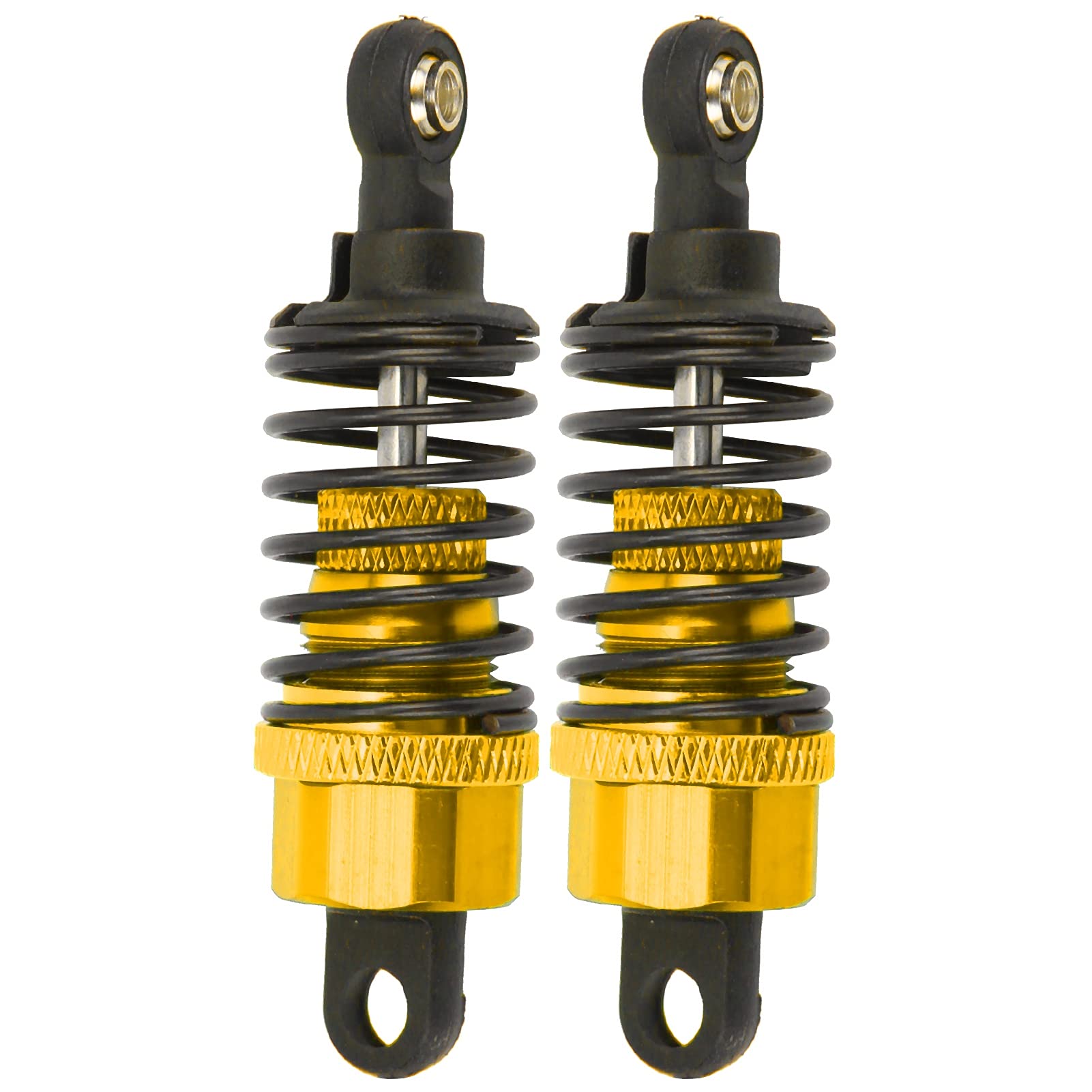 Amortiguador RC, Absorber Les Chocs de Coche Rc para Wltoys A959 A949 A969 1/18 Coche RC(Oro)