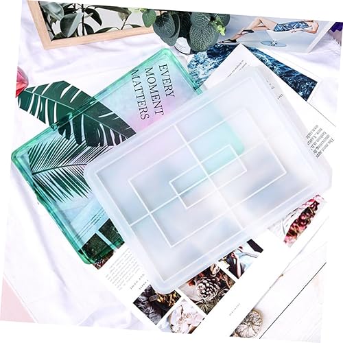 Miniatura 2 de Molde de palet, bandeja de silicona epoxi, bandeja de silicona epoxi, moldes de silicona para fundición de placas de resina DIY caja de