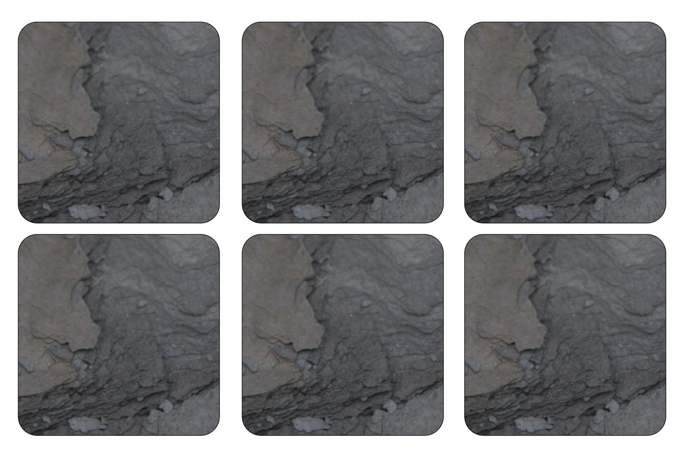 Pimpernel Midnight Slate, 6 tovagliette + 6 sottobicchieri