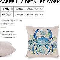 Vista 44 de Funda de cojín de pulpo costero para exteriores, decoración moderna de 18 x 18 pulgadas, decoración náutica costera de playa, casa, vida marina