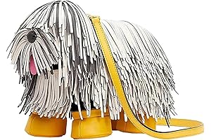 Crossbody Purse with a Playful Dog Design