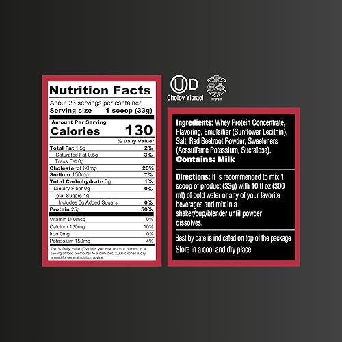 Miniatura 8 de Mezcla de bebida en polvo de proteína de suero de leche, sabor a galletas y crema, sin gluten, altamente kosher, 0.88 onzas de proteína, 0.18 onzas