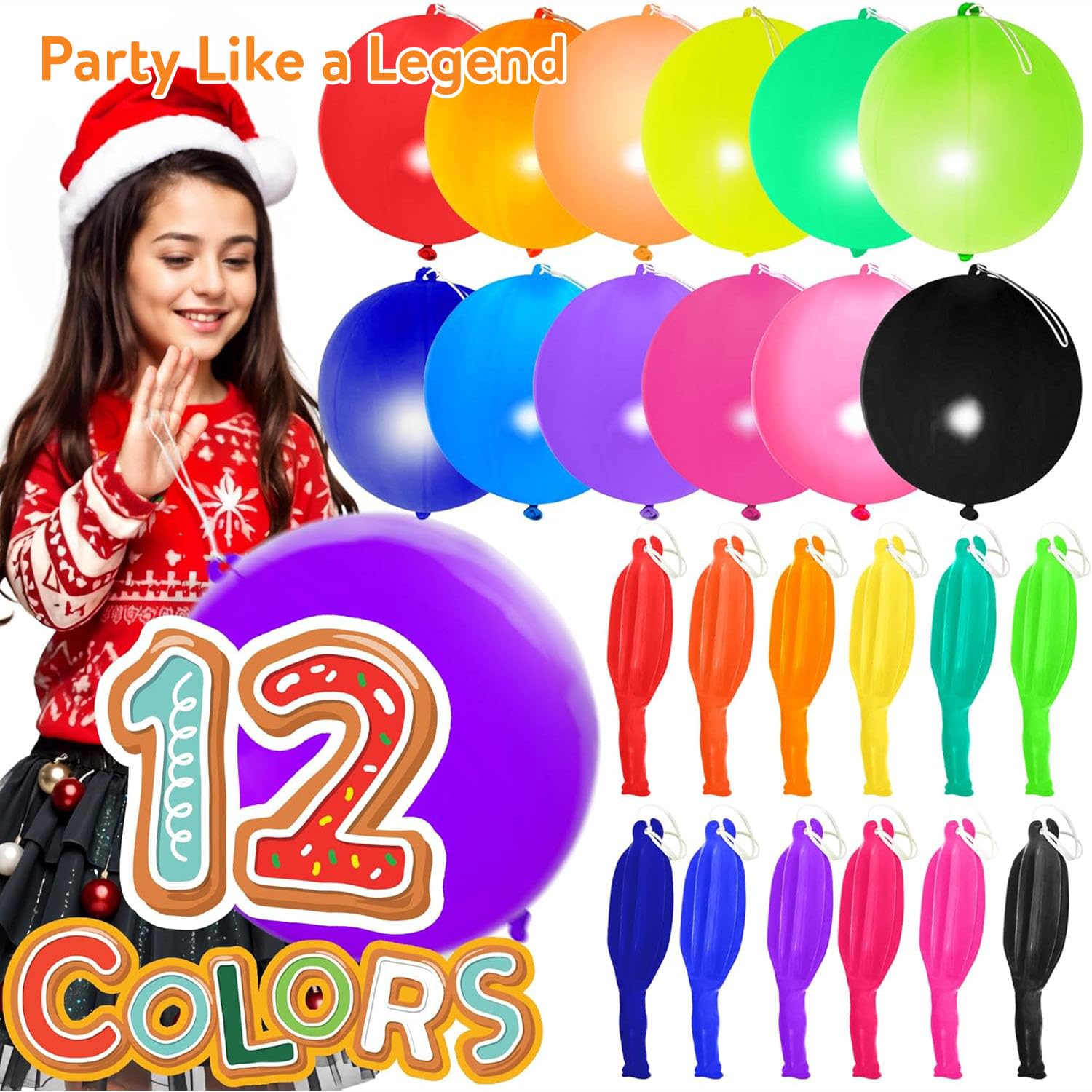 Amazon.com: 30Pcs Premium 18 inches Heavy Duty Punch Balloons with