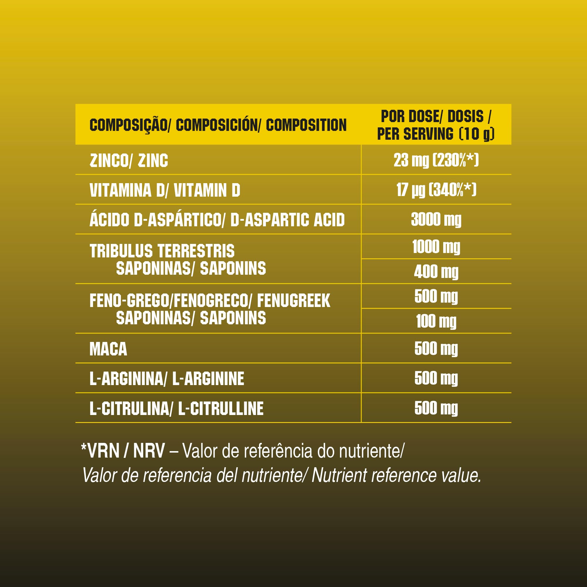 GoldNutrition Anabol |Sabor Limón | Bote de 300g en polvo | Fórmula Anabólica | Repón los niveles naturales de testosterona, combinados con zinc, vitamina D y ácido D-aspártico.