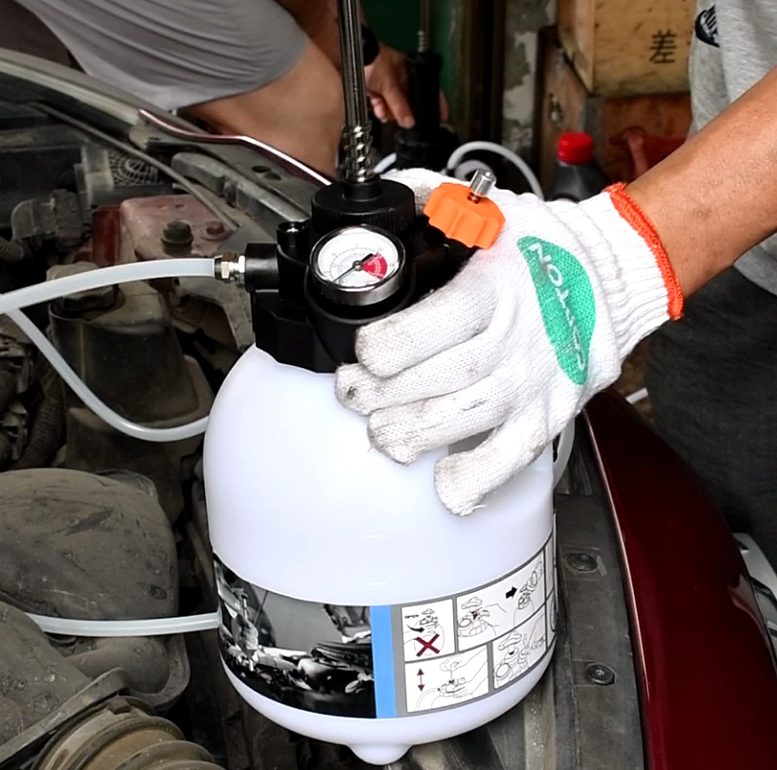 Transmission Fluid Pump, 3L Manual ATF Filler System with 12pcs System