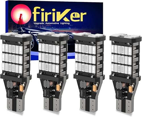 Miniatura 8 de 4 luces LED de marcha atrás 921 T15 912 W16W, sin errores, 904 LED 921 bombillas 45SMD-4014, chipsets, más recientes 912 921 906 bombillas LED para