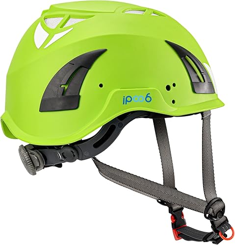 Miniatura 7 de Casco de trabajo de arborista de espeleología para adultos, senderismo y escalada