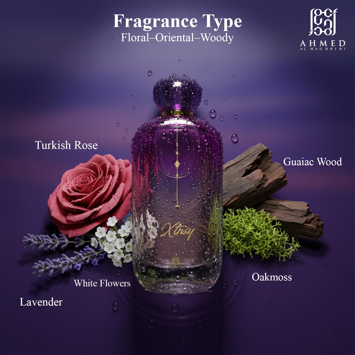 Ahmed Al Maghribi XTASY, Longlasting Unisex Eau de Parfum, Floral