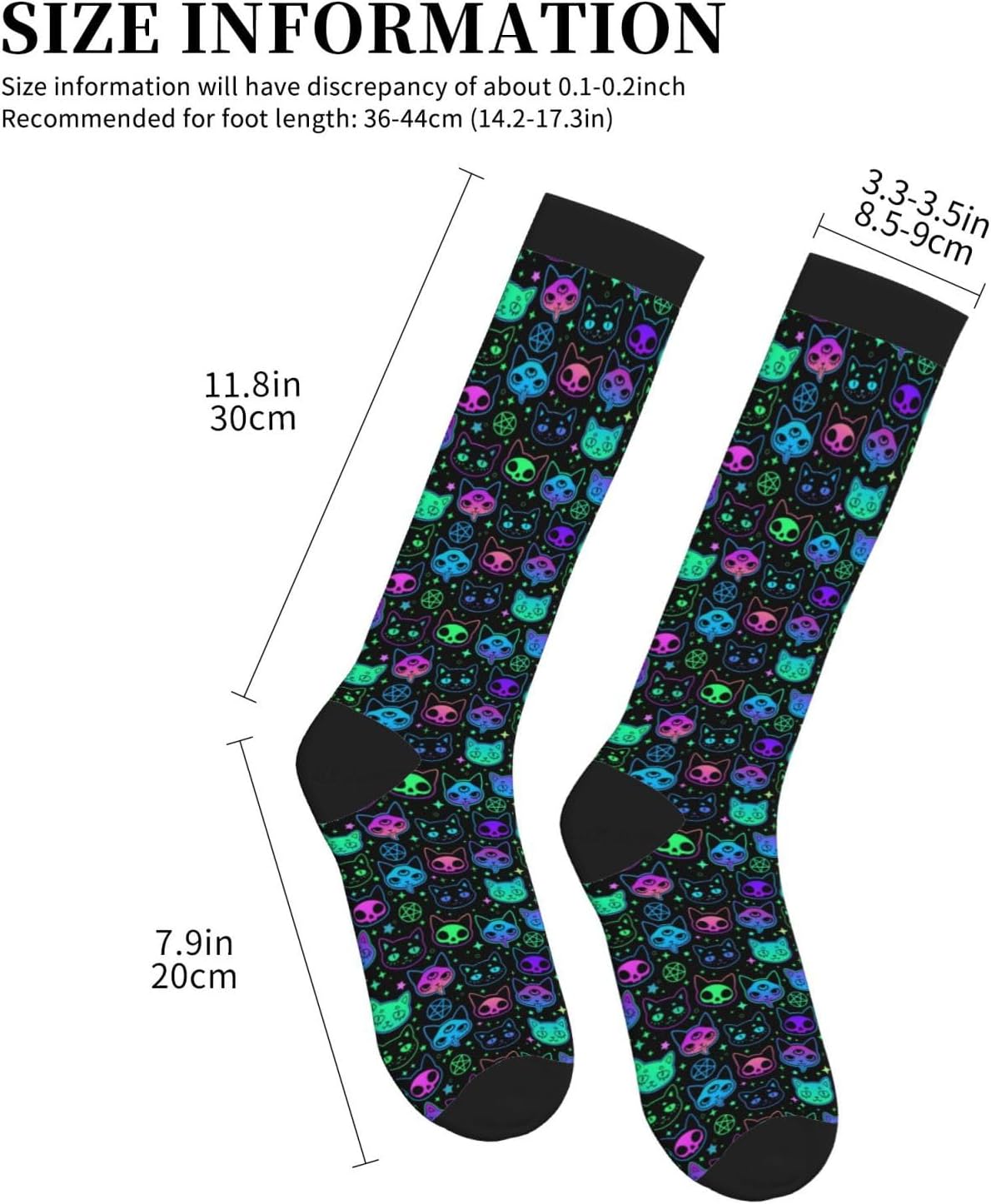 Tie Dye Compression Socks Knee High Support Socks For Women Men Running Athletic Hiking - Image 7