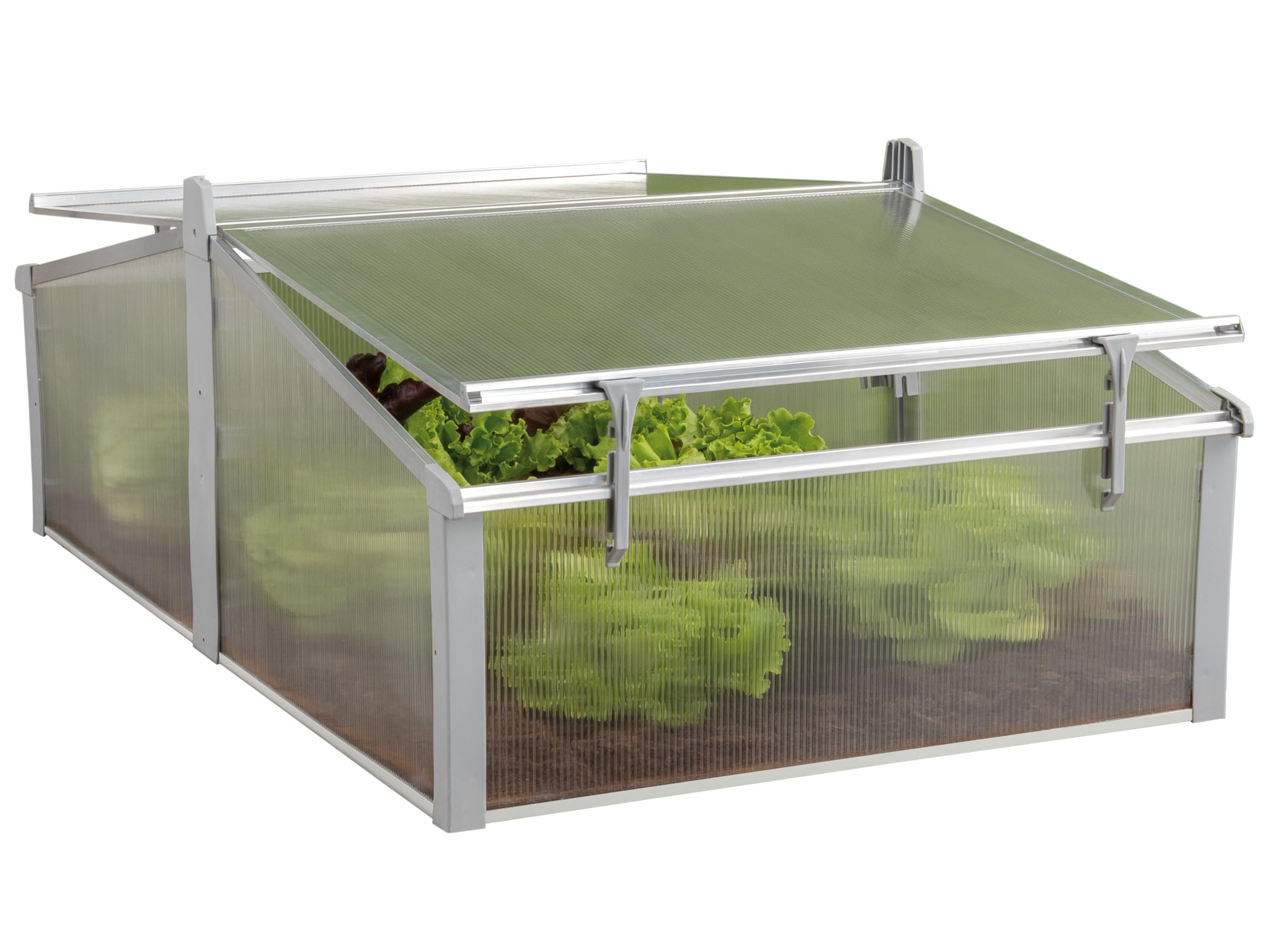JUWEL Comfort 20221 Easy-Fix 120/100 Lit Double pour Plantes avec Fixation de fenêtre 120 x 100 cm, Gris
