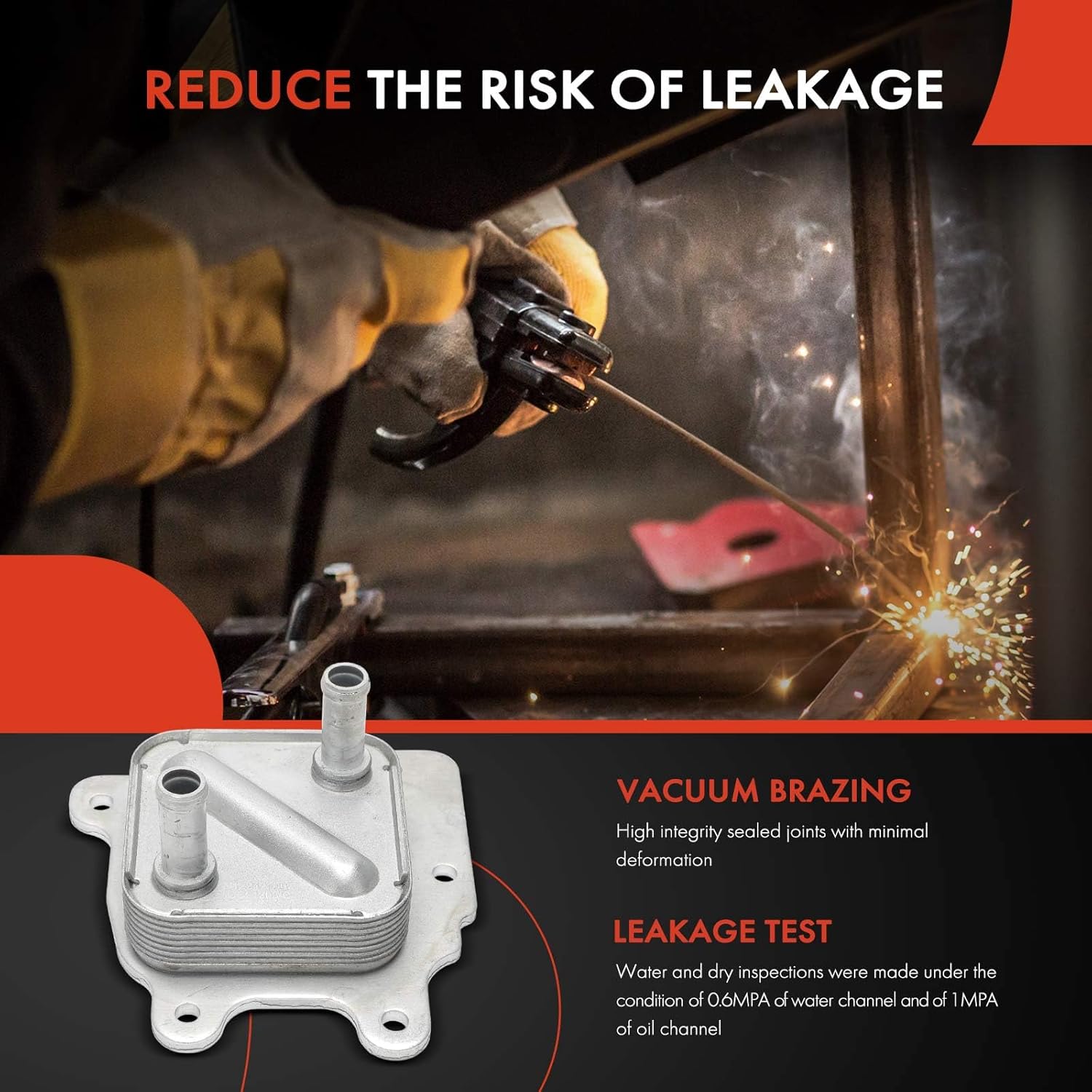 A-Premium Engine Oil Cooler Compatible with Nissan Rogue 2016 2017 2018 2019 2020, 2.5L