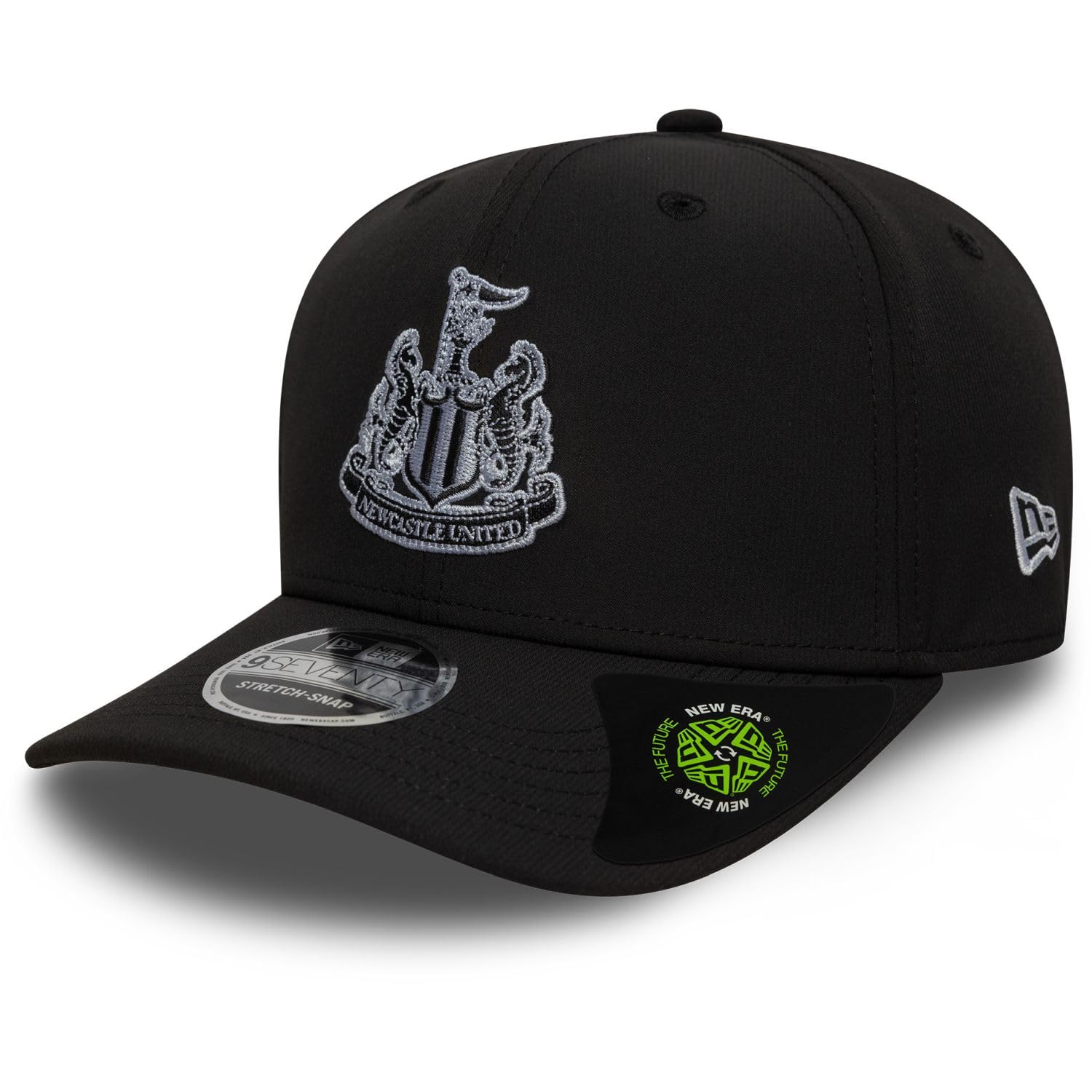 New Era Men's Black 9Seventy Stretch-Snap Cap - Newcastle United