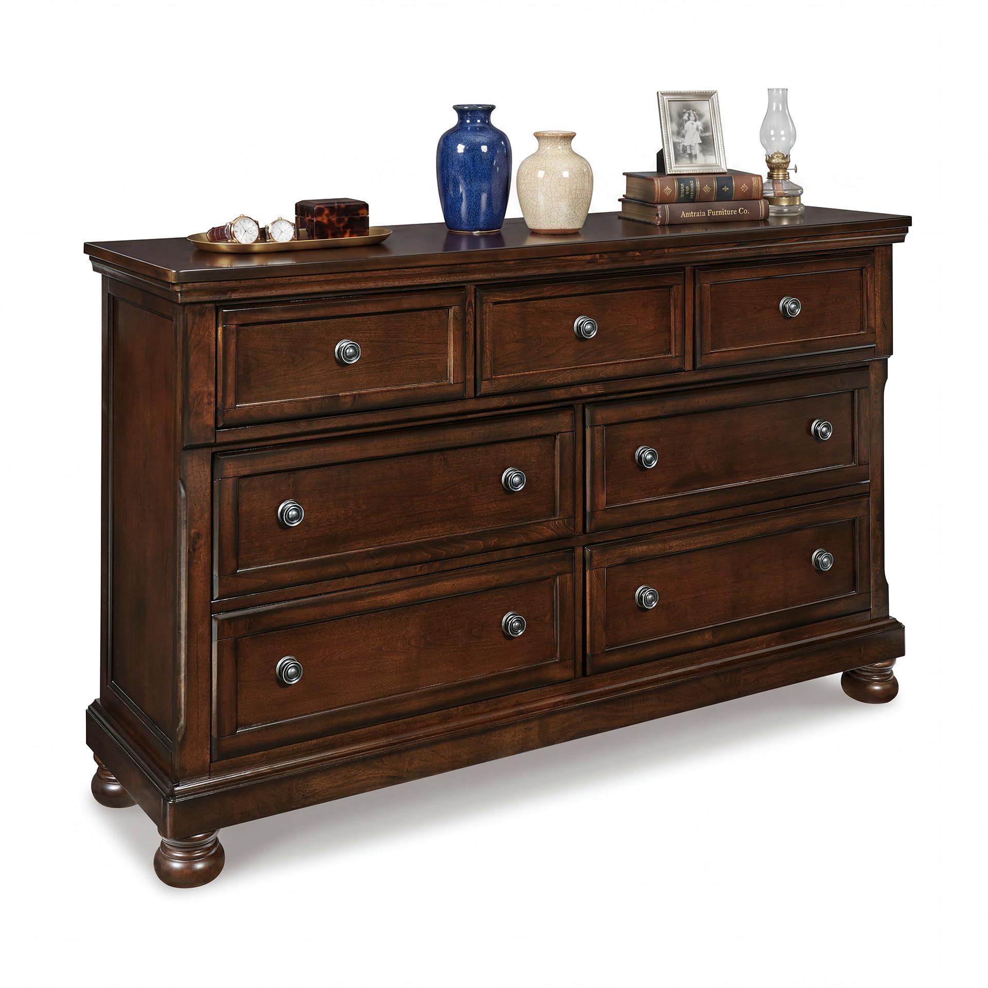 Signature Design by Ashley Porter 7-Drawer Wood Bedroom Dresser, Brown