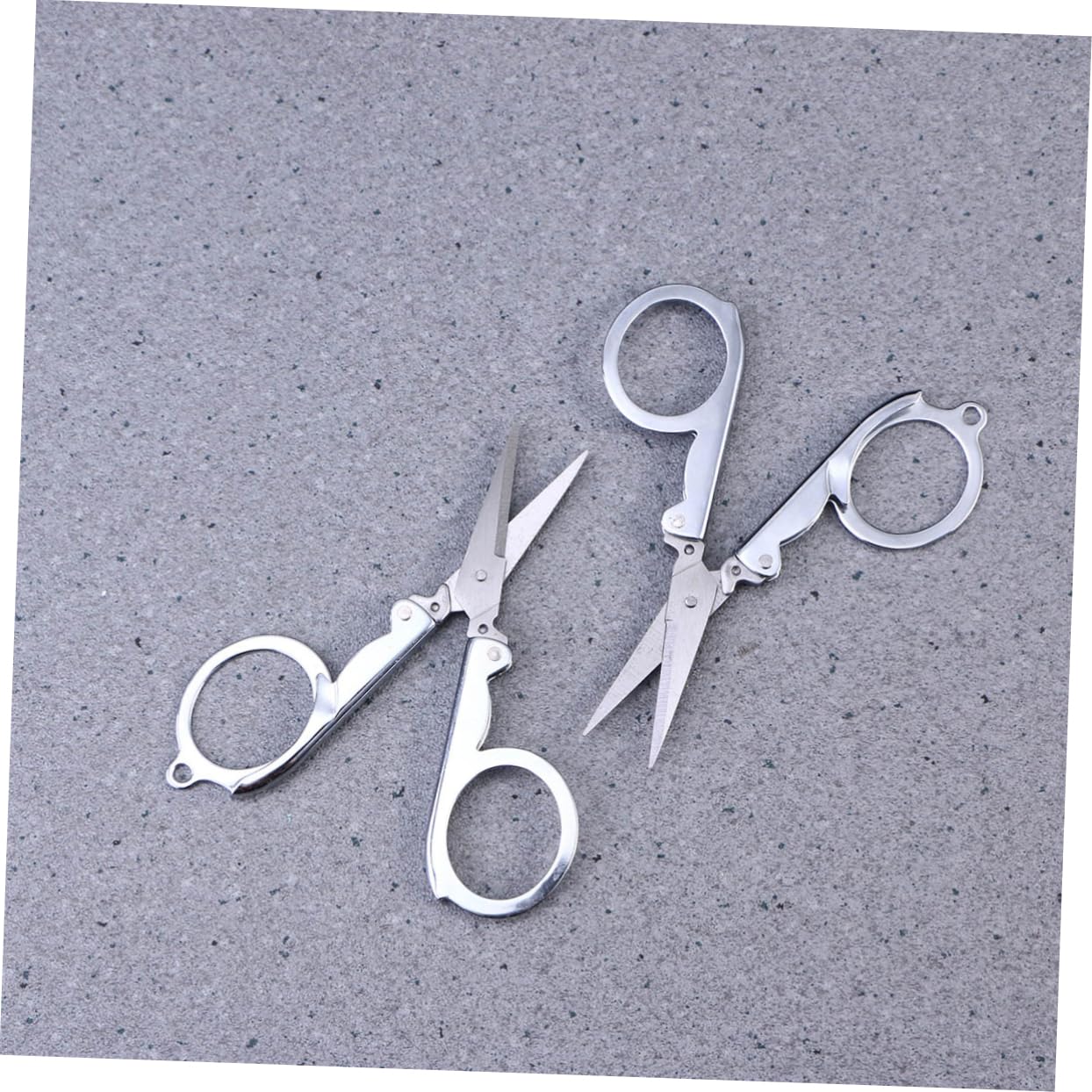 NUOBESTY 12 Stk Zwiebelschneider Reiseschere Stoffschere Klappschere Aus Silbernem Edelstahl Utility-gadget Reisen Tasche Erste-hilfe-kasten