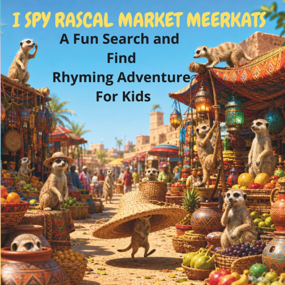 I Spy Rascal Market Meerkats: A Fun Search and Find Rhyming Adventure For Kids