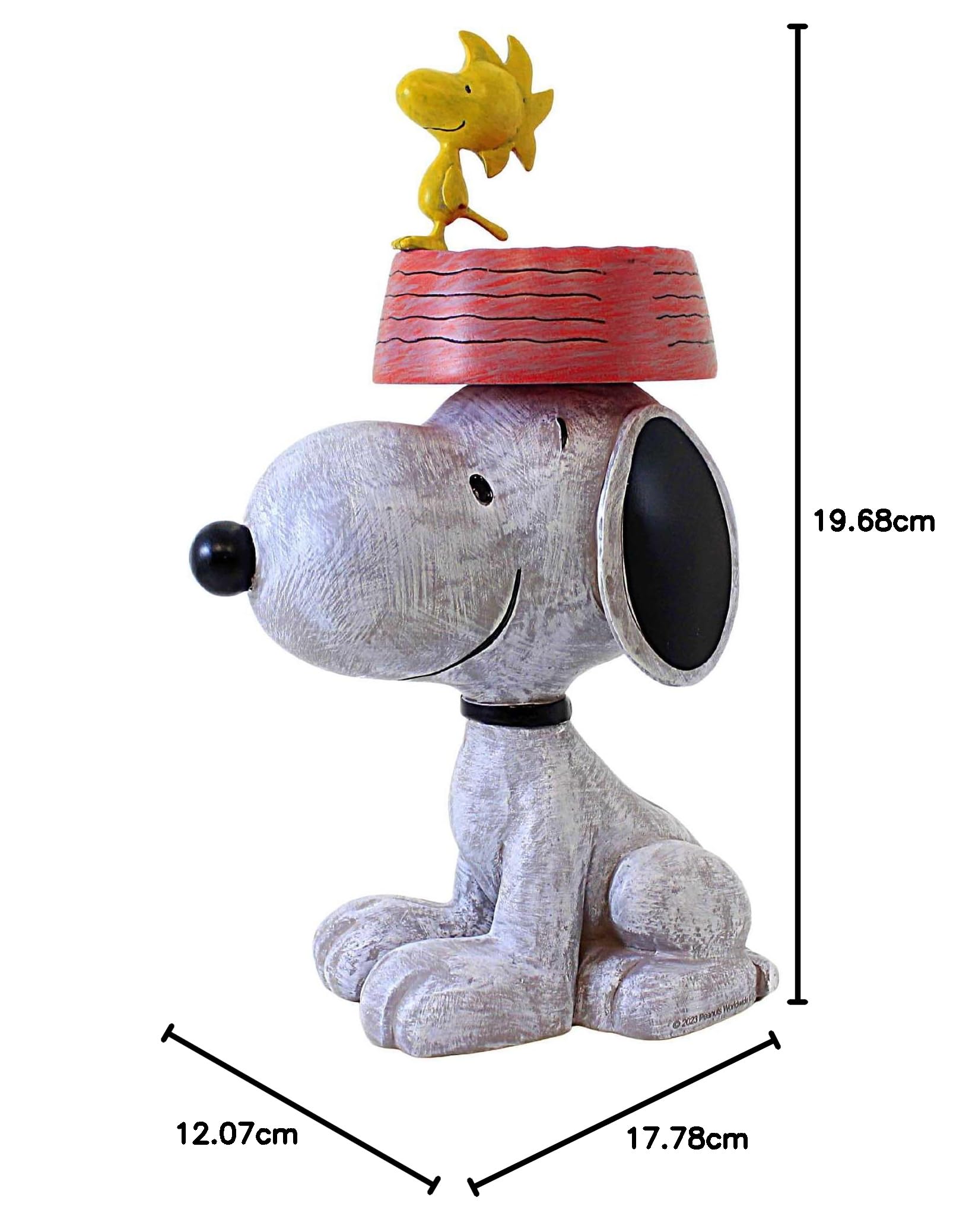 Artykuły upominkowe firmy Roman Inc, Peanuts Snoopy karmnik dla ptaków, ogród, wys. 19,7 cm