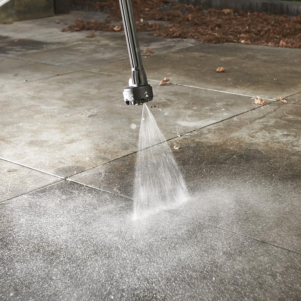 Limpiador de alta presión con batería Jet – Incluye accesorios 9-TLG, 6 modos de acero al agua, presión de trabajo de 40 bares, 300 l/h, longitud de la manguera 5 m, limpieza sin